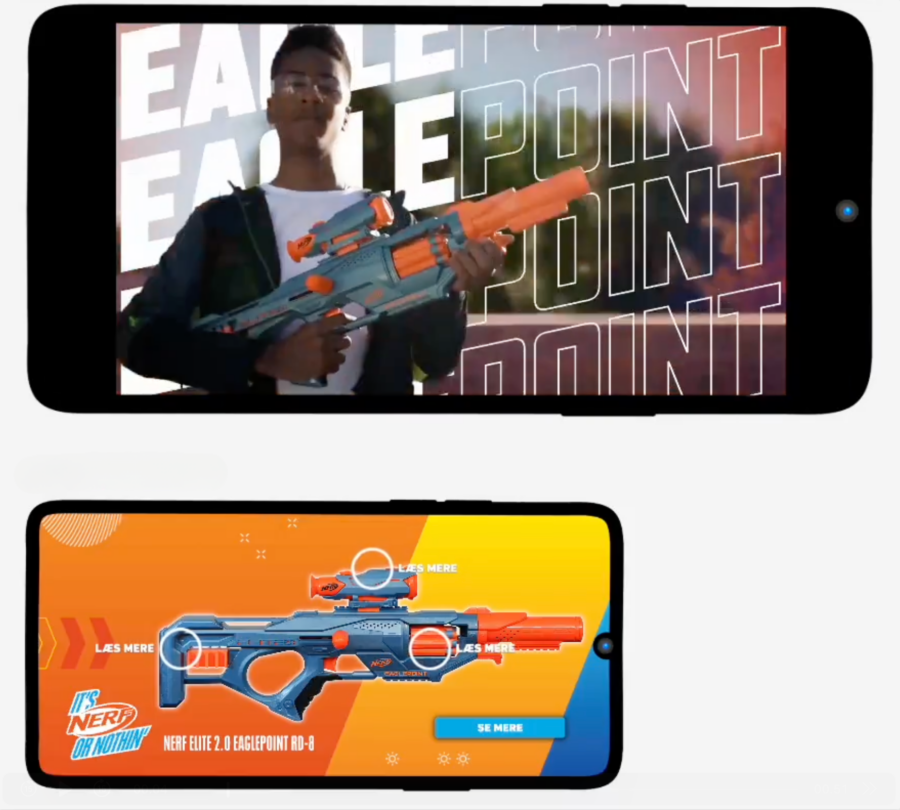 Nerf gun dynamisk endcard
